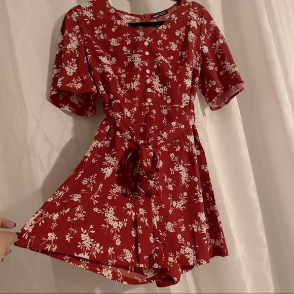 Short flower romper ~